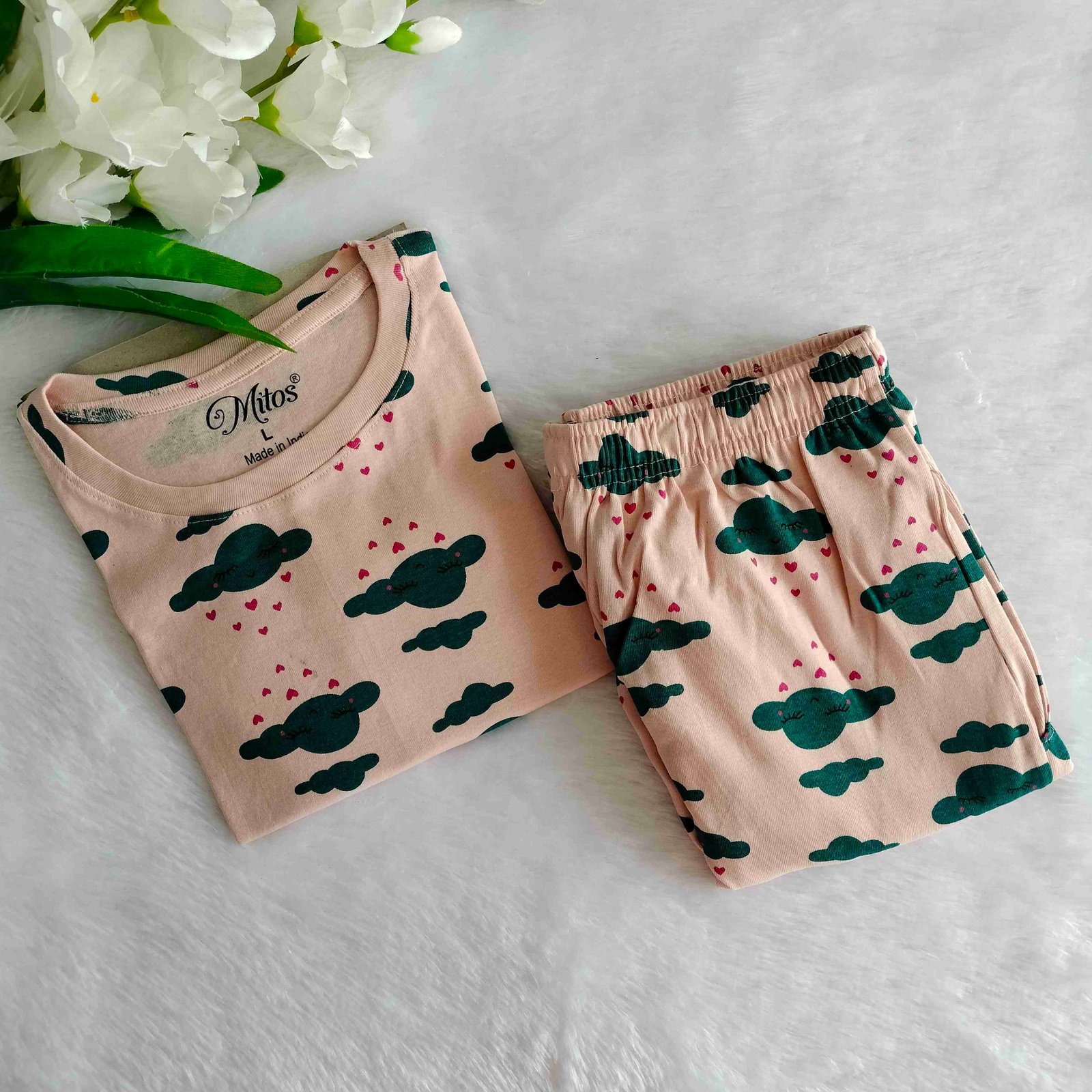 Women's | Co-ord Jogger set | Peach Clouds