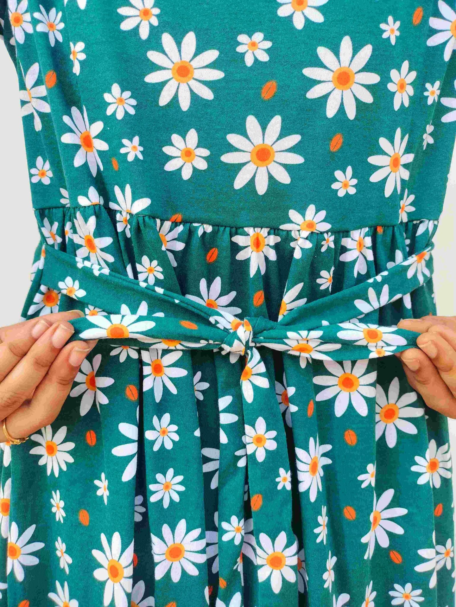 Women's | Zipless Feeding/Maternity Maxi | Green Flower