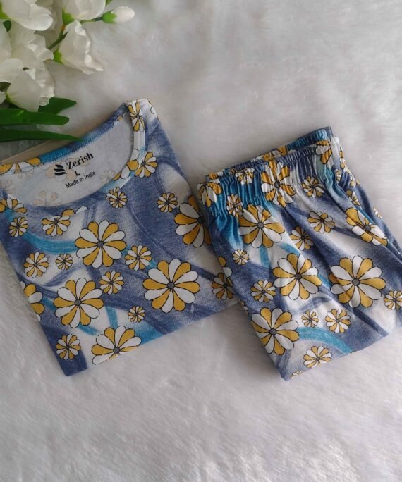 Women's | Co-ord Pyjama set | Blue Spring
